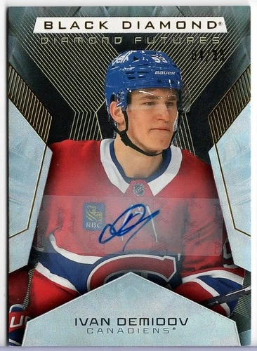 2025-26 Black Diamond Ivan Demidov #BDF-ID Canadiens Diamond Futures Auto SN /35