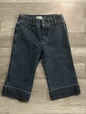Vintage Y2K GAP Capri Wide Leg Cropped Denim Jeans Girls Size 7