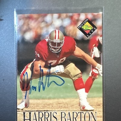 1994 Classic NFL Pro Line Live Autographs Harris Barton 49ers #10 Auto /2120