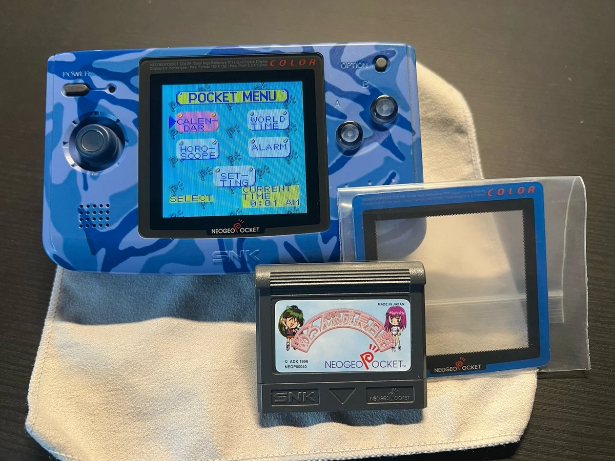 Neo Geo Pocket Color – Peal Blue – Avec Boîte, Notice Et Batterie Lithium
