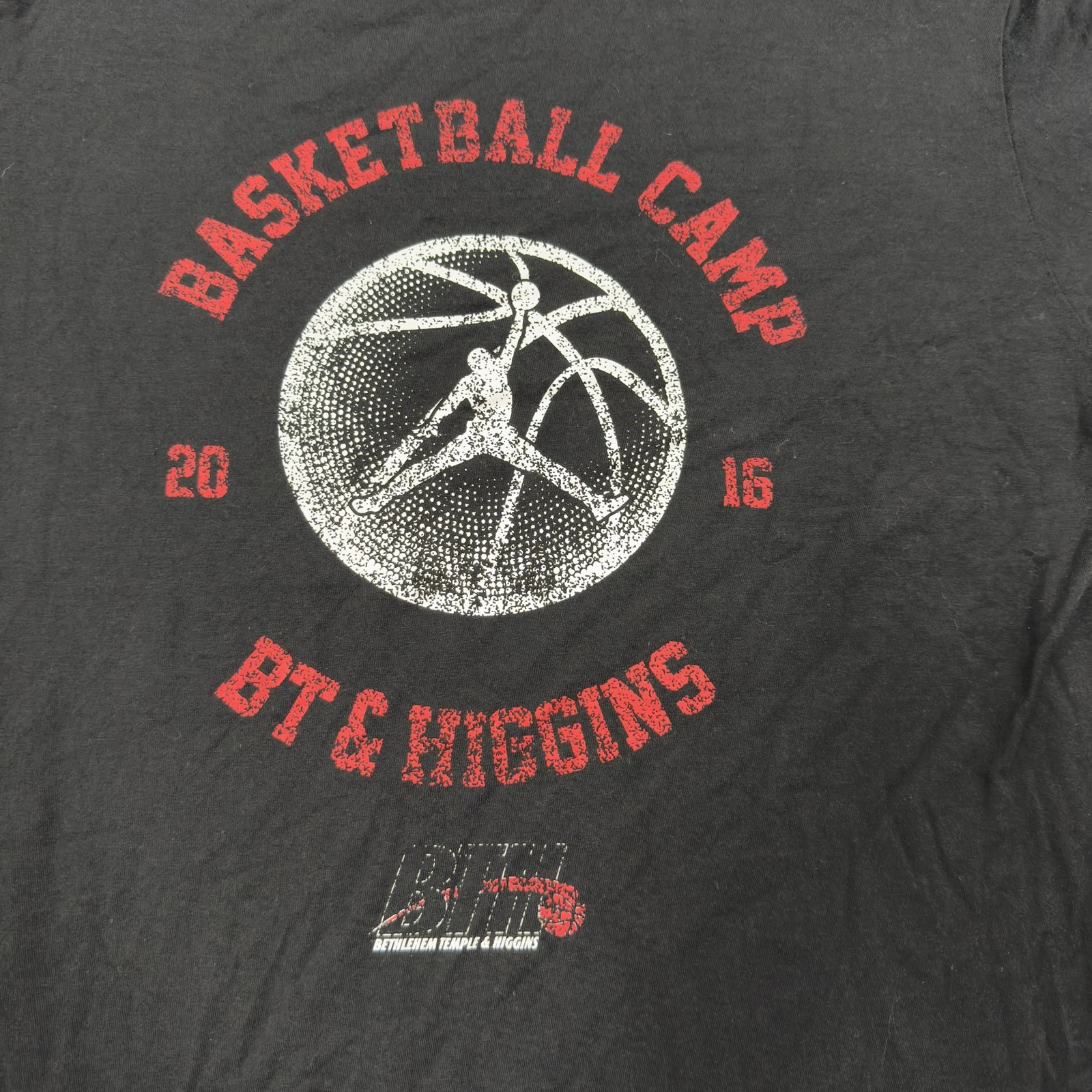 Jordan Jumpman Shirt Mens Large Black Basketball Camp 2016 BT & Higgins Tee RARE