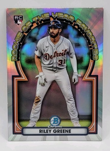 Riley Greene #ROYF-6 2023 Bowman Chrome Rookie of the Year Favorites card