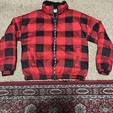 Victorias Secret Pink Sherpa Collar Puffer Jacket Buffalo Plaid Xsmall Sealed