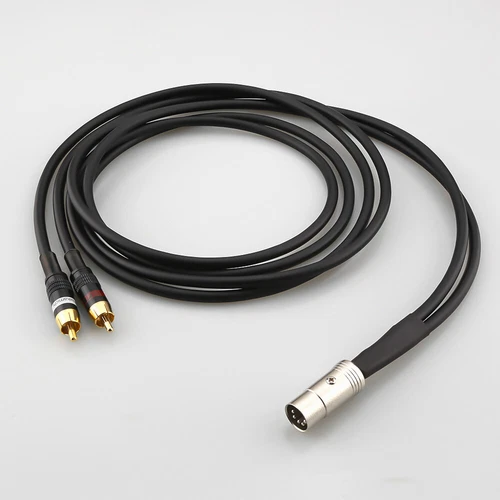 2feet 5Pin DIN do 2RCA Audio Kabel OCC Miedziany kabel połączeniowy do odtwarzacza CD - Zdjęcie 3 z 10