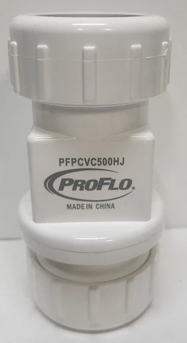 PROFLO PFPCVC500HJ PVC SUMP CHECK VALVE 1-1/4 OR 1-1/2" - Picture 1 of 2