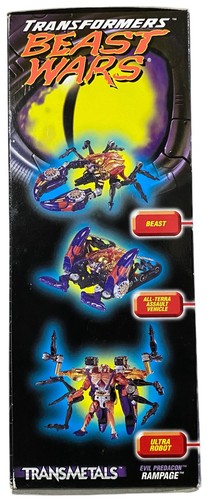 Transformers Beast Wars Transmetals Predacon Rampage Vtg 1998 Action Figure NEW - Picture 6 of 16