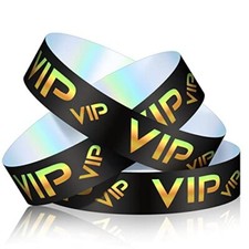 500 Pack VIP Plastic Wristbands for Events Party VIP Custom Bracelets Armbands