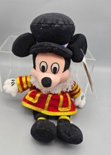 Beefeater Mickey Mouse Disney Store Plush Bean Bag Figure 8" Beanie UK Epcot