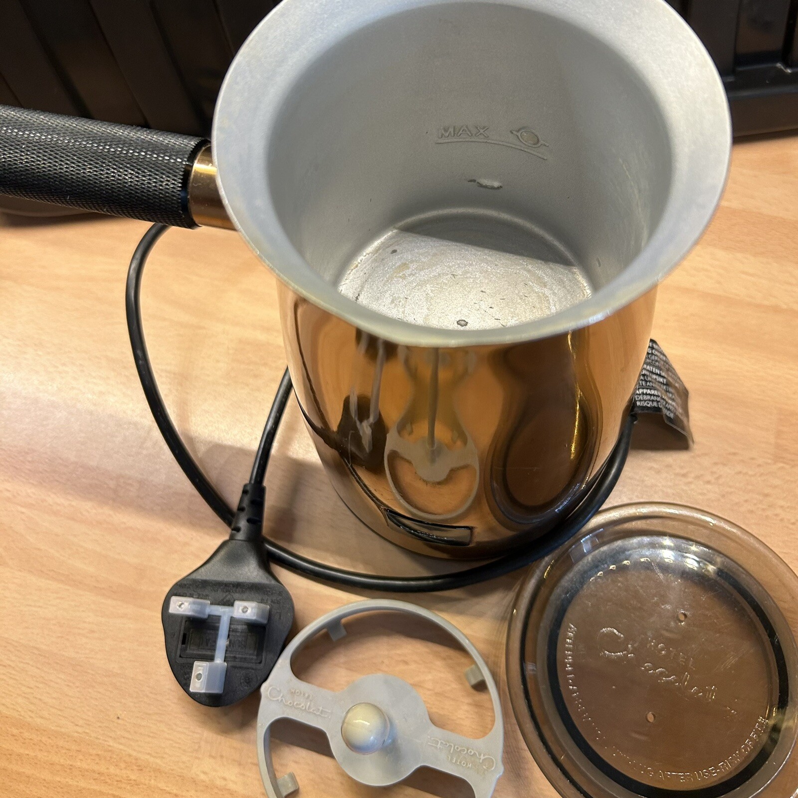 Hotel Chocolat Velvetiser Hot Chocolate & Milk Frother Machine Copper