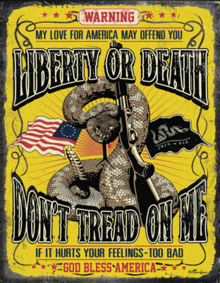 New Tin Signs Don't Tread On Me Sign 2234