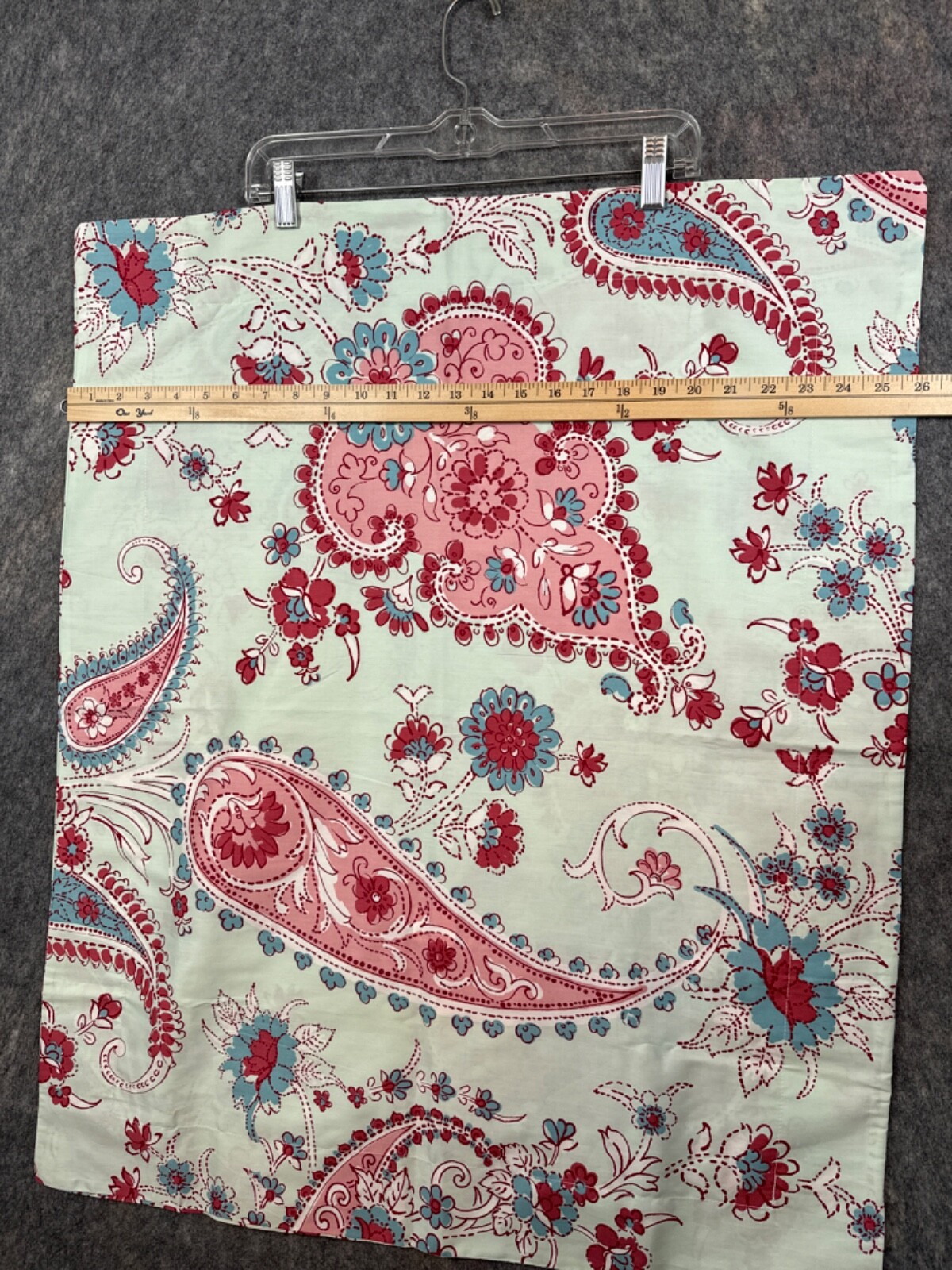 Hillcrest Queen Pillow Sham Paisley Pink Whimsy Grandmillennial Cottage Dorm