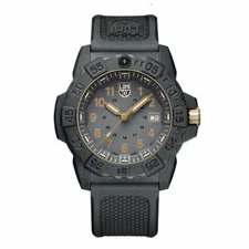 Luminox Navy Seal 3500 CARBONOX Gray Dial Rubber Band Men's Watch XS.3508.GOLD