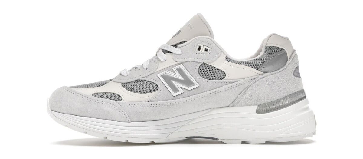 Size 9.5 - New Balance 992 White Silver | eBay Size 9.5 - New Balance 992 White Silver | eBay