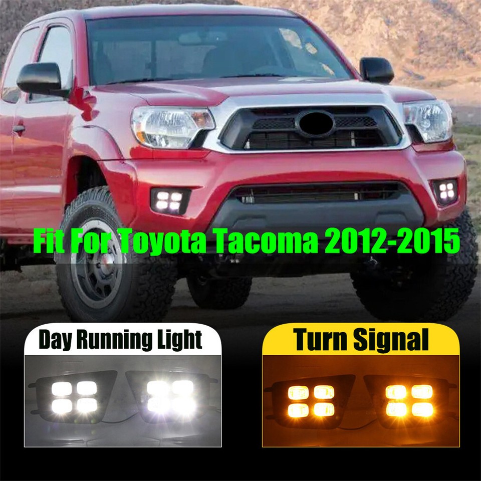Fit For Toyota 20122015 LED DRL Daytime Running Fog Light Lamps