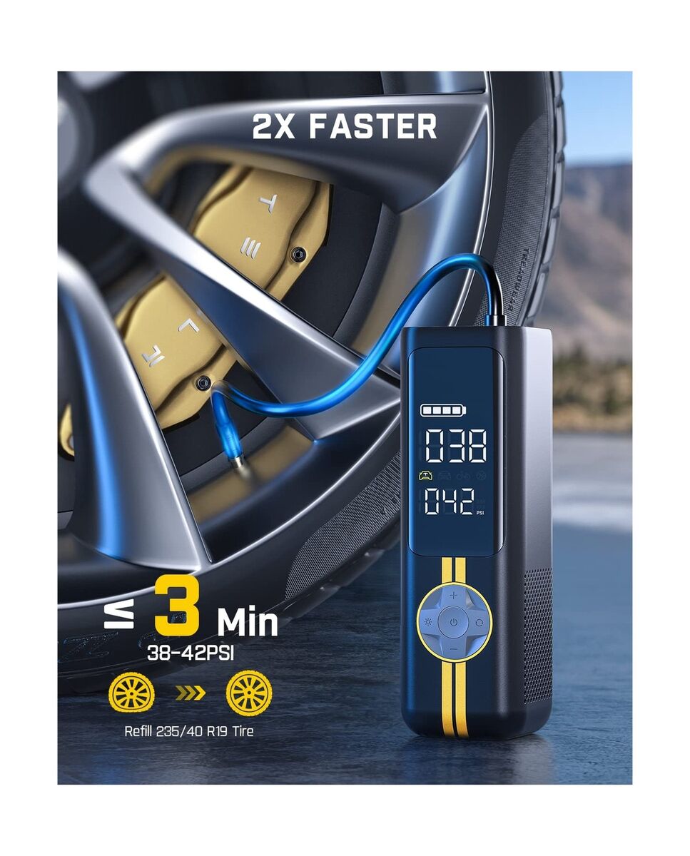 Fanttik X8 APEX EV Tire Inflator Portable Air Pump, 2X Faster