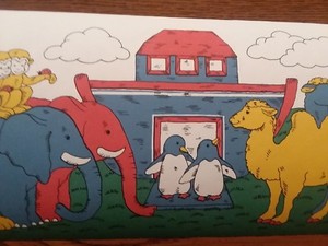 NOAH'S ARK  Wallpaper Borders Prepasted 5" X 10'
