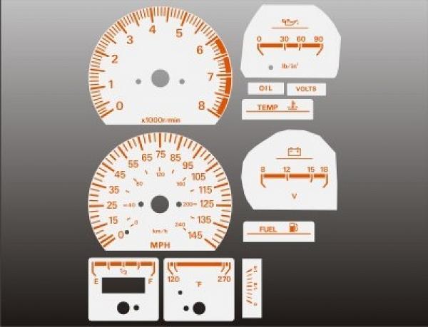 White Face Gauges for 1984-1986 Nissan 300zx | eBay