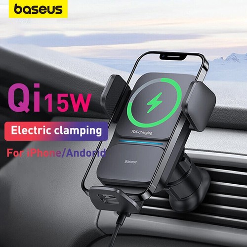 Baseus Chargeur Voiture Sans Fil Support Téléphone Support Tableau de Bord pour iPhone Samsung - Photo 14 sur 15