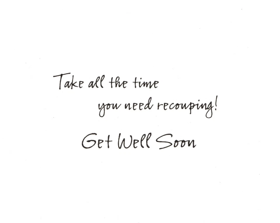 Funny Get Well Soon Feeling Droopy Puppy Dog Not Wagging Hallmark Greeting Card - Image 2 of 3