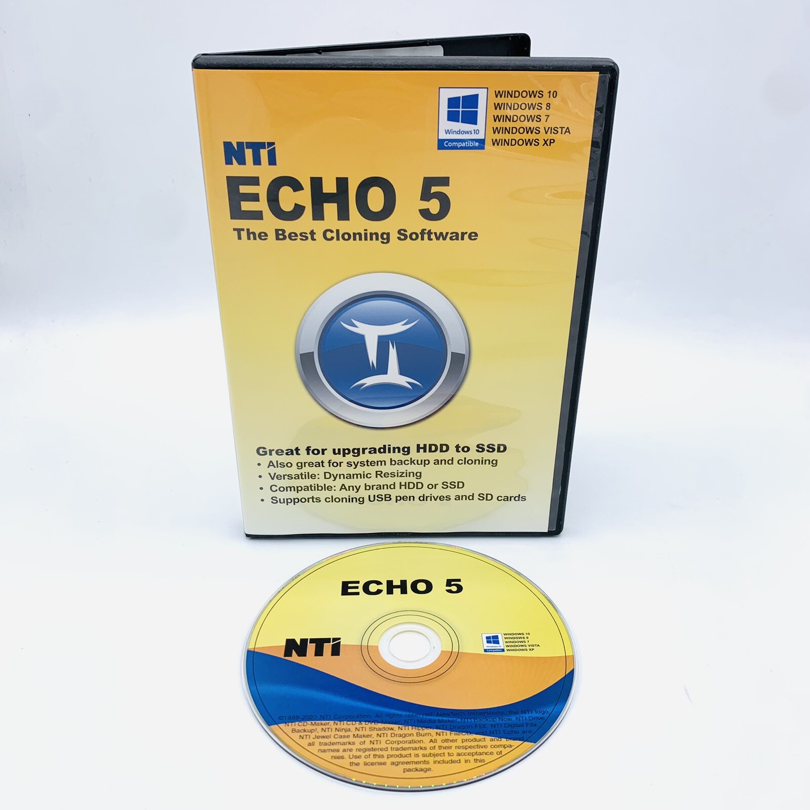 NTI Echo 5 Disk Cloning & Migration Software (Windows PC)