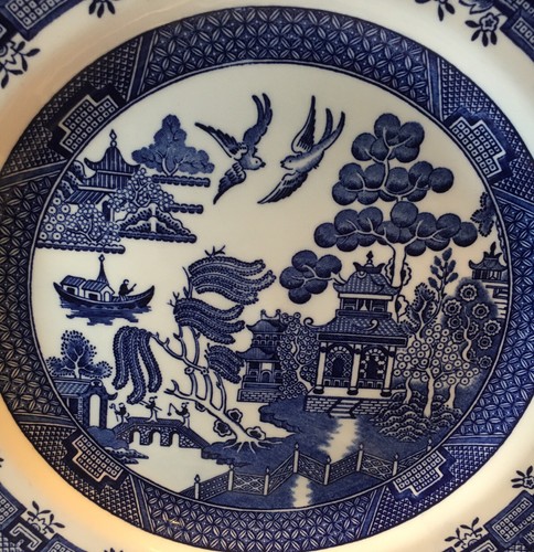 Churchill England Blue Willow - 10” Dinner Plates Set Of Two 2 - Picture 6 of 11