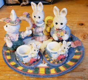 bunny rabbit tea set
