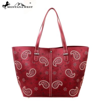 Montana West Paisley Western Country Tote Bag Handtasche Strandtasche Tasche