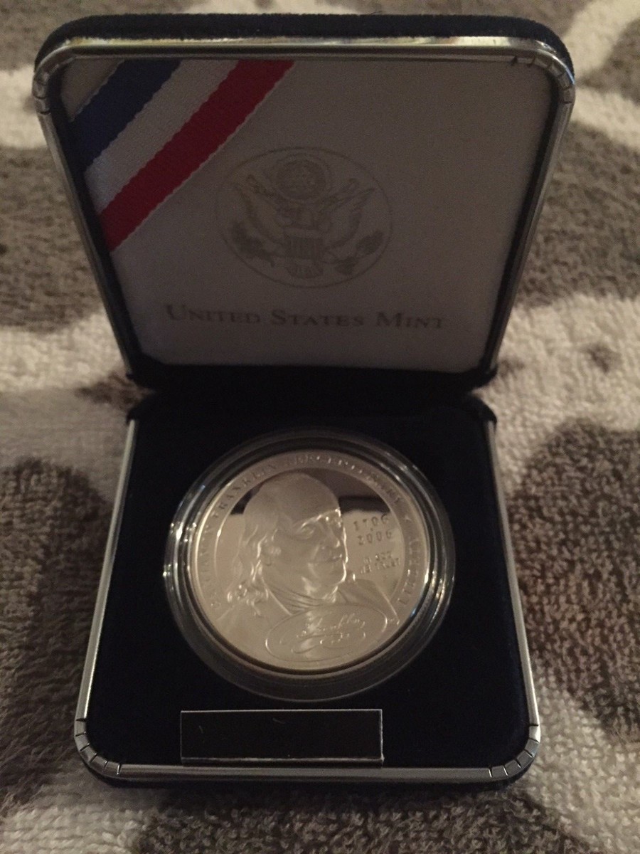 1706-2006 Benjamin Franklin Commemorative Proof Silver Coin In OGP 1706-2006 Benjamin Franklin Commemorative Proof Silver Coin In OGP