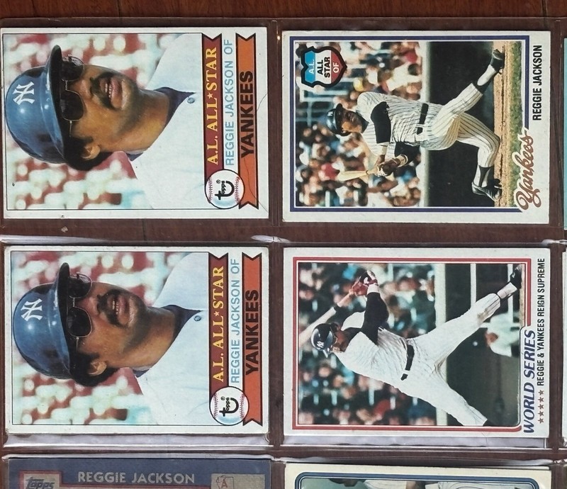 1978-1979 Topps Reggie Jackson lot of 4 cards,  Please Read