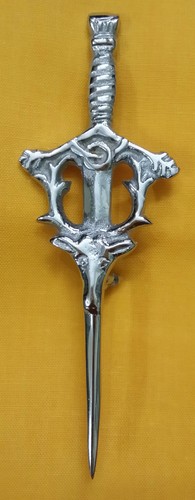 Scottish Kilt Pin Various Design Chrome/Highland Kilt Pins Metal 4''/Pin Brooch - Picture 6 of 36