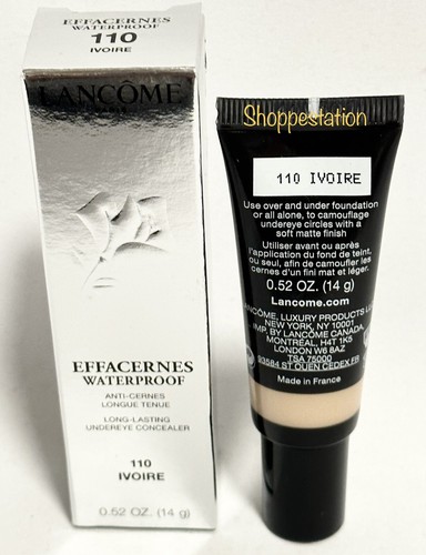 LANCOME EFFACERNES Waterproof Undereye Concealer Shade 110 IVOIRE New In Box - Picture 2 of 2