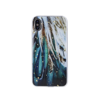 GOLD GLAM Tasche Cover Blink Etui Back Case Hülle Glitzer Muster ver Handy 