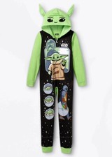 Baby Yoda Pajamas Boy Size 4 6 8 One Piece Union Suit Star Wars Mandalorian Girl