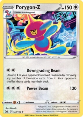 Porygon-Z RARE Pokemon TCG Card 142/196 | eBay