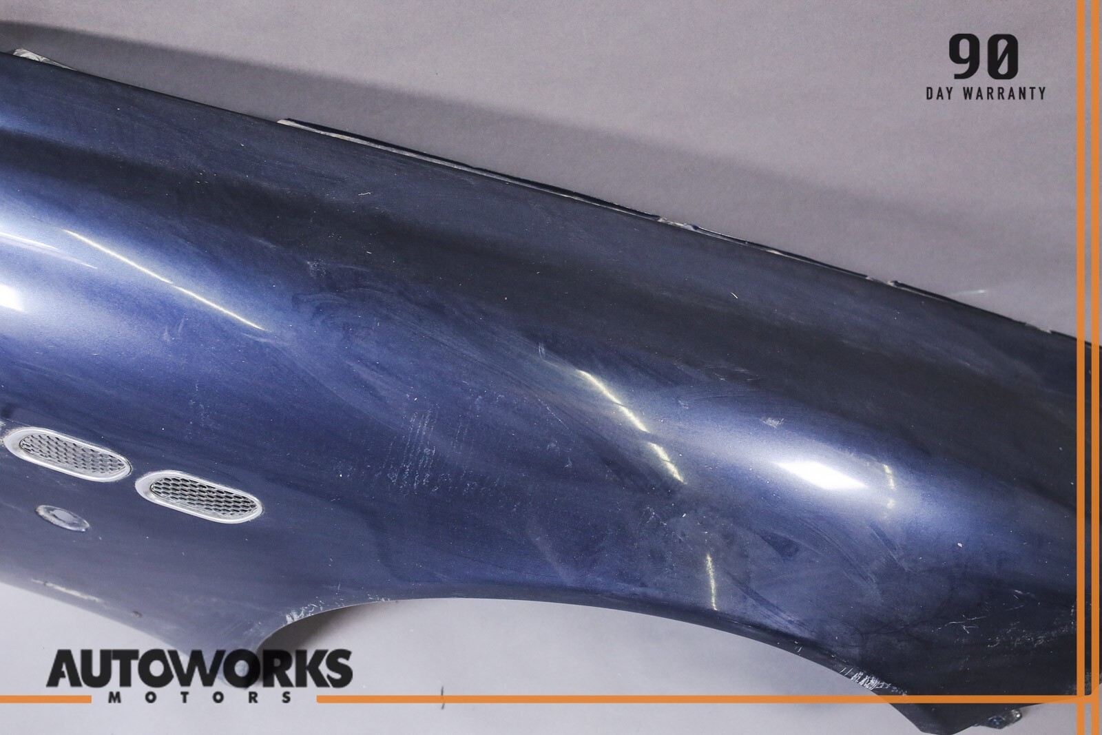 03-13 Maserati Quattroporte M139 Front Right Passenger Side Fender Wing Blue OEM