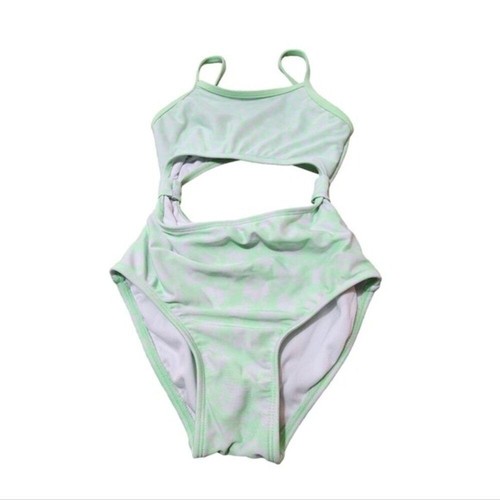 Art Class Girl's One Piece Monokini Mint Floral Print M(8) - Picture 5 of 8