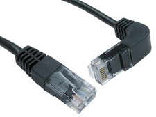 RJ45 Ethernet Network LAN Cable Cat5e Right Angled Patch Lead Internet 0.5m-3m