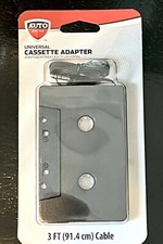 New Auto Drive Universal Cassette Adapter 3 ft Cable