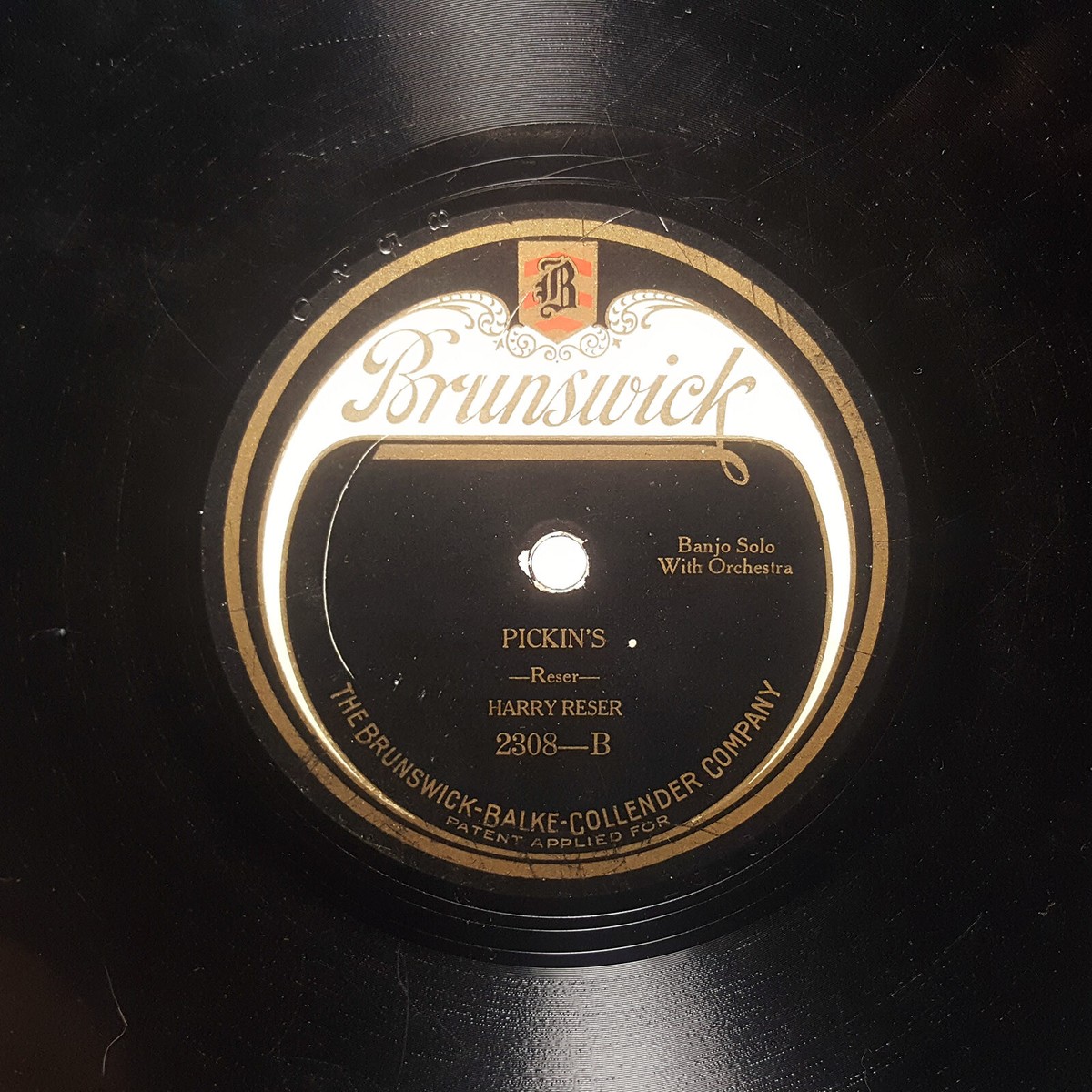 HARRY RESER Crazy Jo'/Pickin's BRUNSWICK 2308 E- 78RPM HEAR