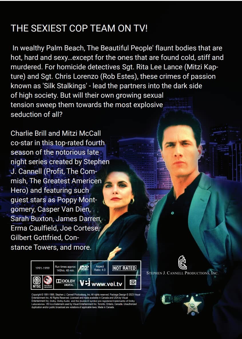 Silk Stalkings:The Complete Series(DVD,32-Disc Set,Seasons 1-8,176