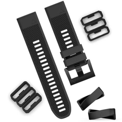 Straps For Vivoactive 3 4 Foreruner 245 645 Band Keeper Silicone Strap Loop Ring