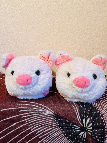 NEW Unused Pink Piggy Fun & Cute Home Slippers With Heel Cover, Warm Slippers - Bild 1 von 7