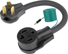 1.5FT Nema 10-30P to 14-30R Dryer Adapter Cord, STW 10-AWG Heavy Duty 3-Prong Dr