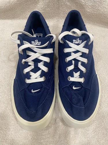 Vintage Nike Court Canvas Navy Blue 