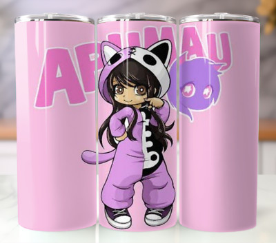 20oz Cute Girl Gamer Gift Tumbler | Amphmau Inspired Stainless Steel Travel Cup