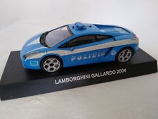 Modellino Lamborghini Gallardo 2004 scala automobile macchinina POLIZIA metallo