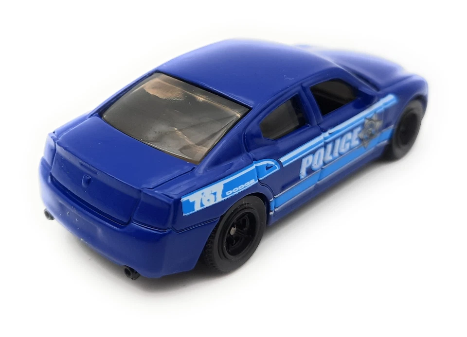 Matchbox Superfast Dodge Charger Police blue 5 Pack exclusive. MBX 2011 loose - Image 2 of 2