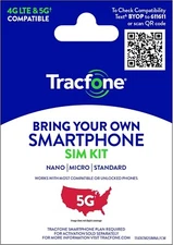 Tracfone Bring Your Own Phone Prepaid SIM Kit - 3-in-1 CDMA Sim Card
