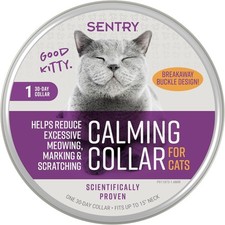 Sentry Calming Collar for Cats 30 Day Pheromone Anxiety Stress Relief Aid