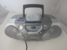 Phillips AZ1061 17" Boombox CD / Radio / Cassette / Recorder- WORKS